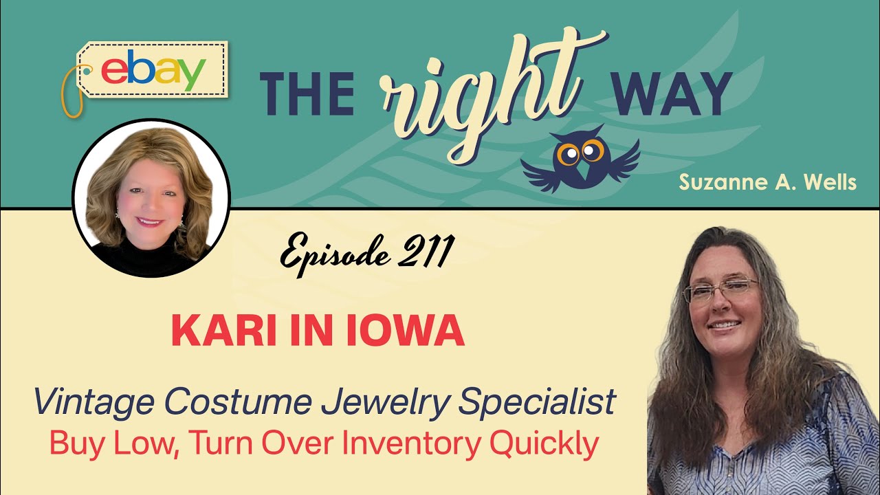eBay Seller Chat with Kari in Iowa: Costume Jewelry  - Buy Low, Turn Inventory Over Fast 🤑