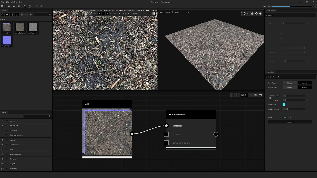 Unity ArtEngine - How To - Seam Removal