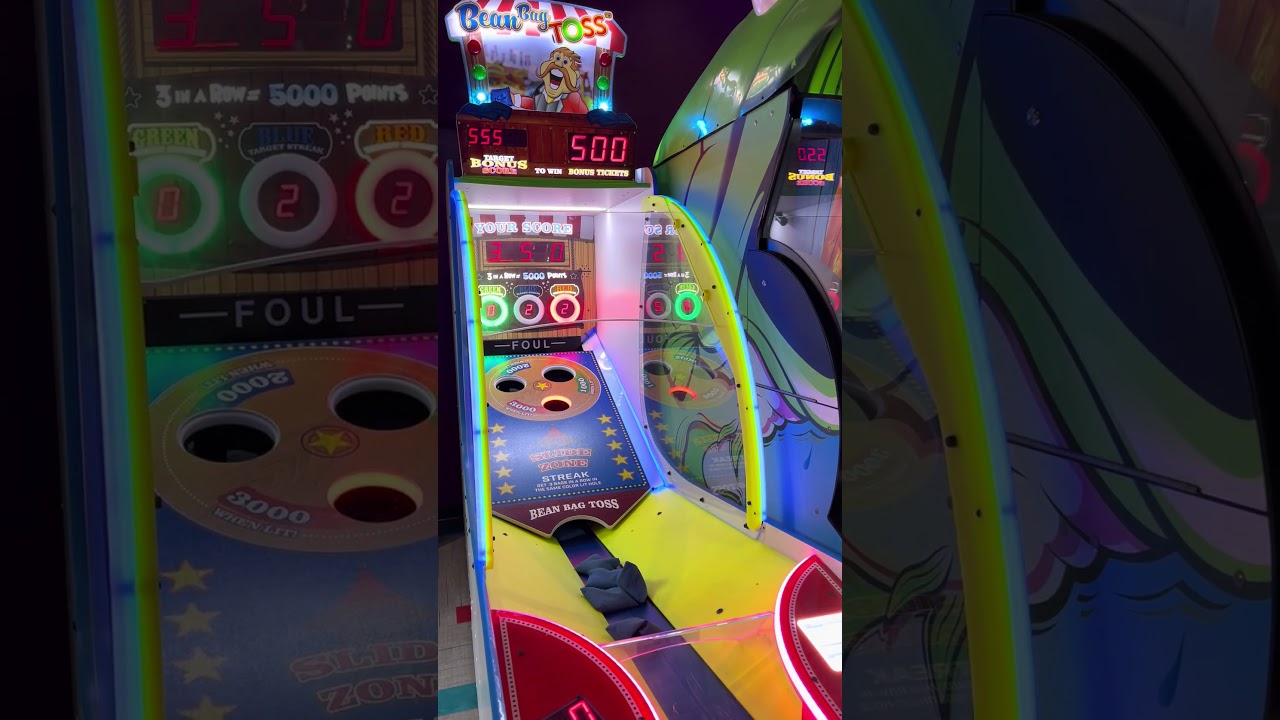 Bean Bag Toss Jackpot #arcade #clawmachine #shorts #fyp