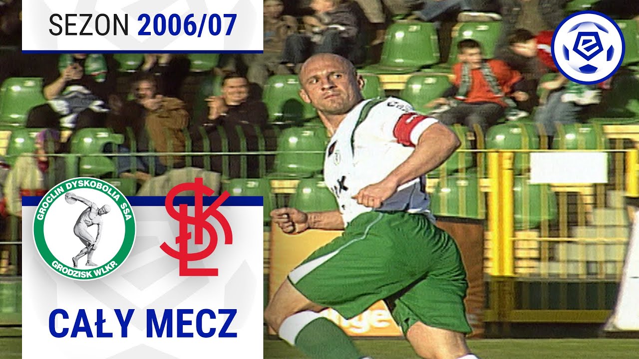 (1/2) Dyskobolia Grodzisk Wielkopolski - ŁKS Łódź | CAŁY MECZ | Ekstraklasa 2006/07 | 23. Kolejka