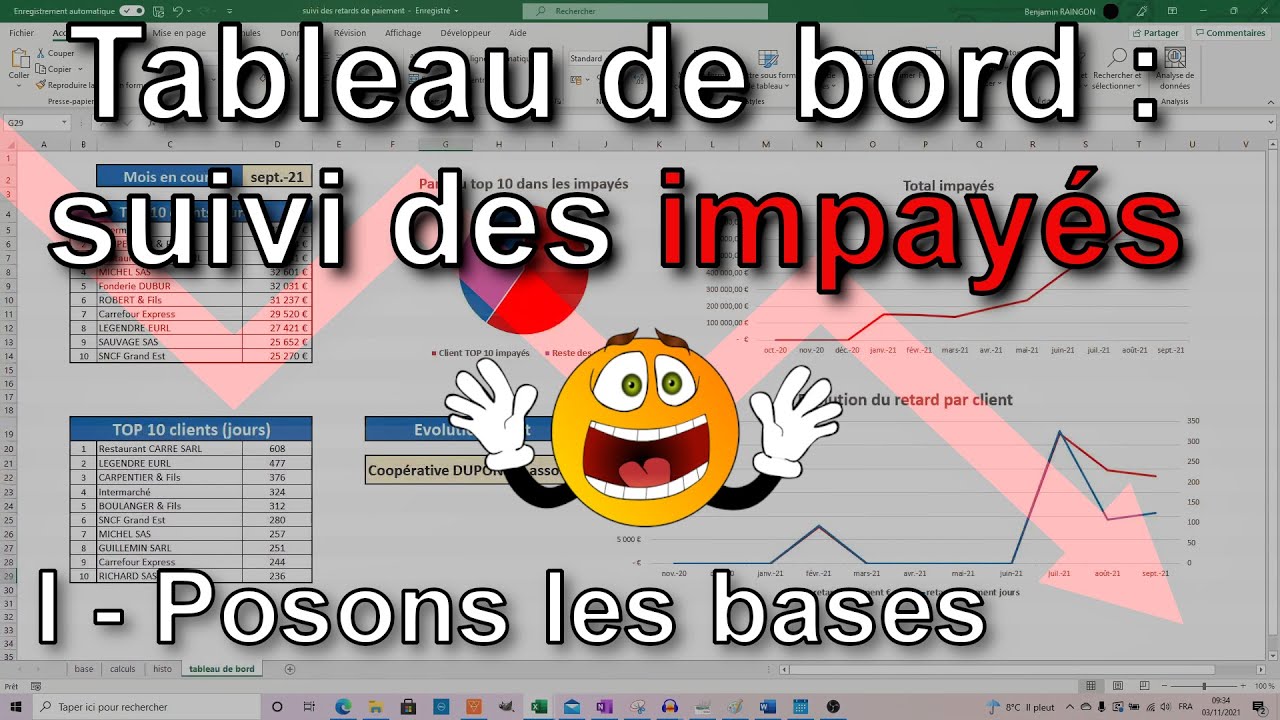 1/3 tableau de bord : suivi des impayés [mode projet]