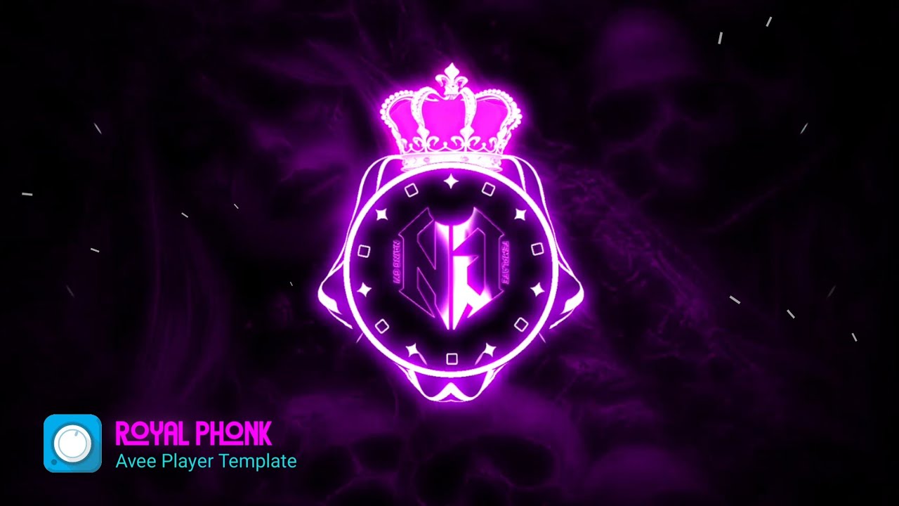 👑 Royal PHONK Visualizer Template | Purple Neon AVEE Player (Bass Boost)