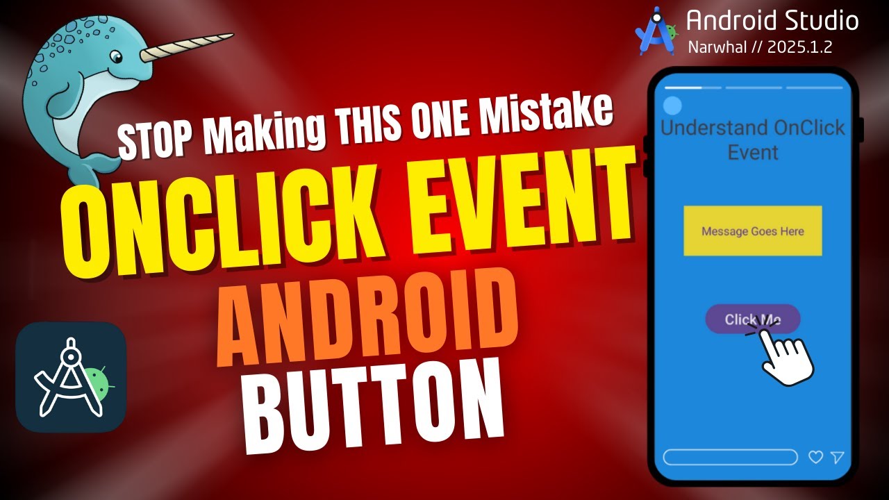 Android Button onClick Event Explained &ndash; Stop Making THIS Mistake! ⚡ Android Studio Narwhal (2025.1)