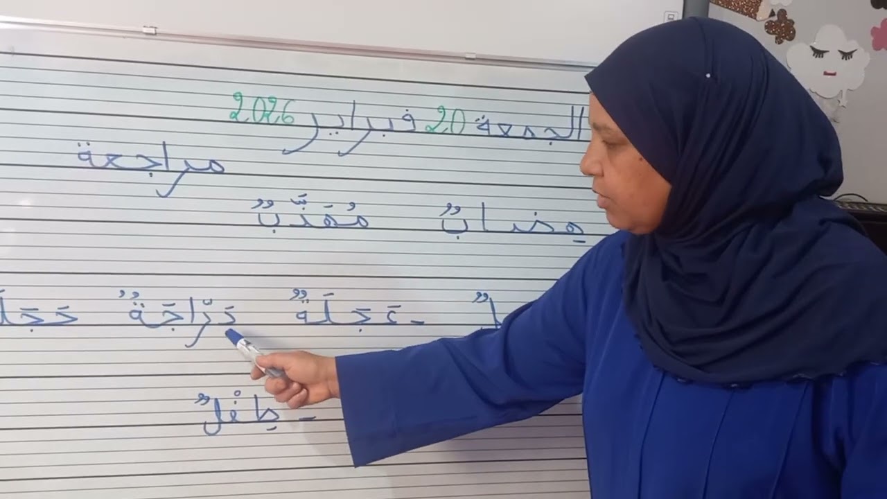 مراجعة وقراة كلمات تتضمن الحروف التي سبق وتعرفنا عليها 