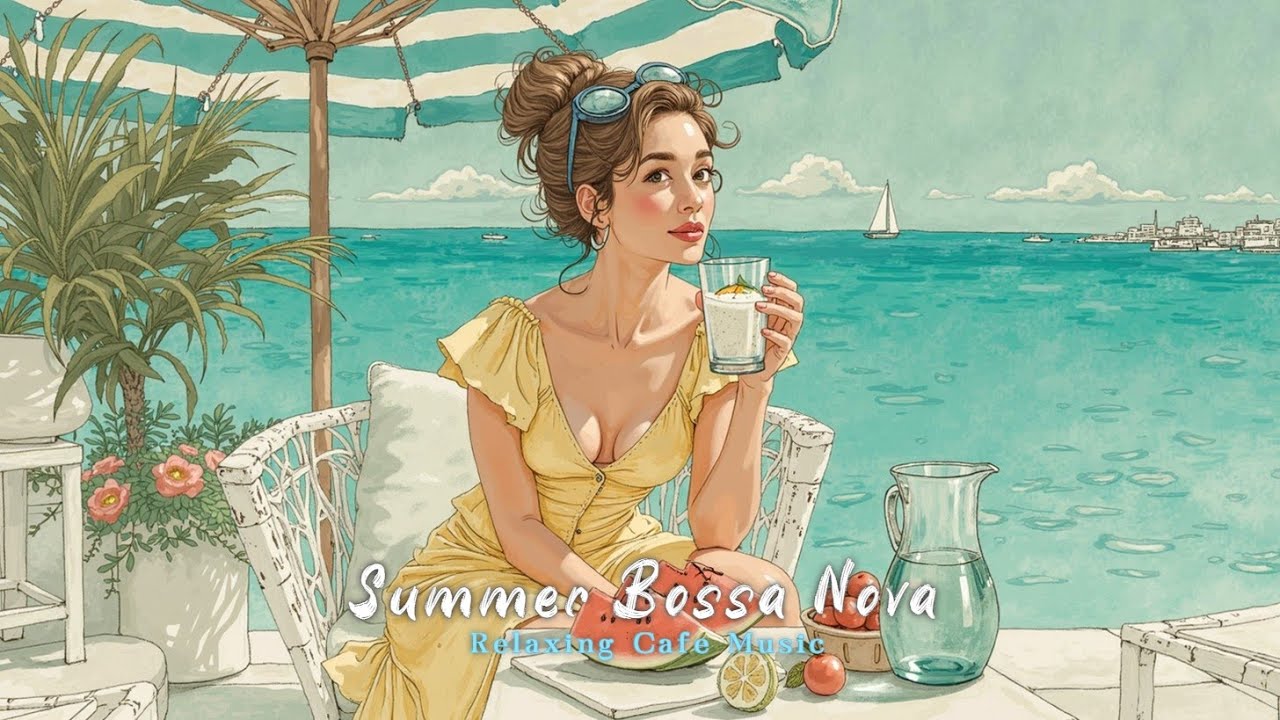 Летний Босса Нова Джаз ~ Расслабляющая Кафе Музыка для Пляжного Настроения и Спокойных Дней