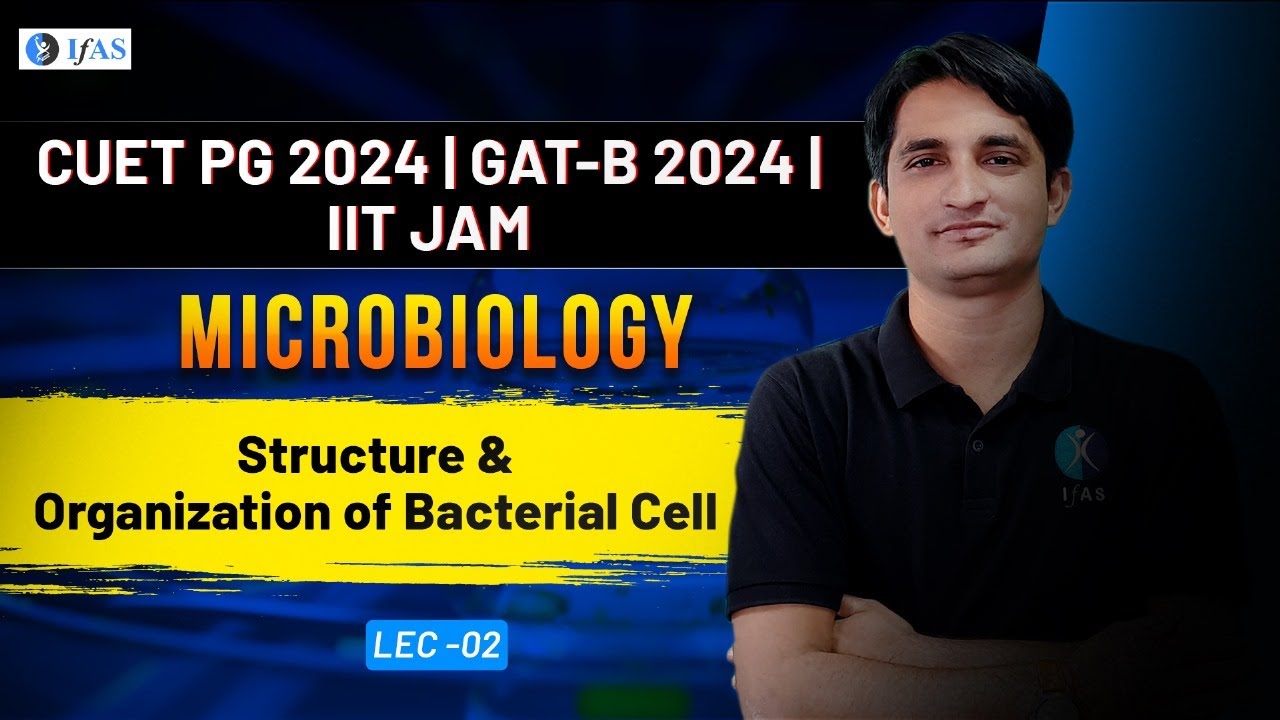 Structure & Organization of Bacterial Cell | Microbiology | GAT - B, CUET PG - 2024 | IIT JAM - 2025