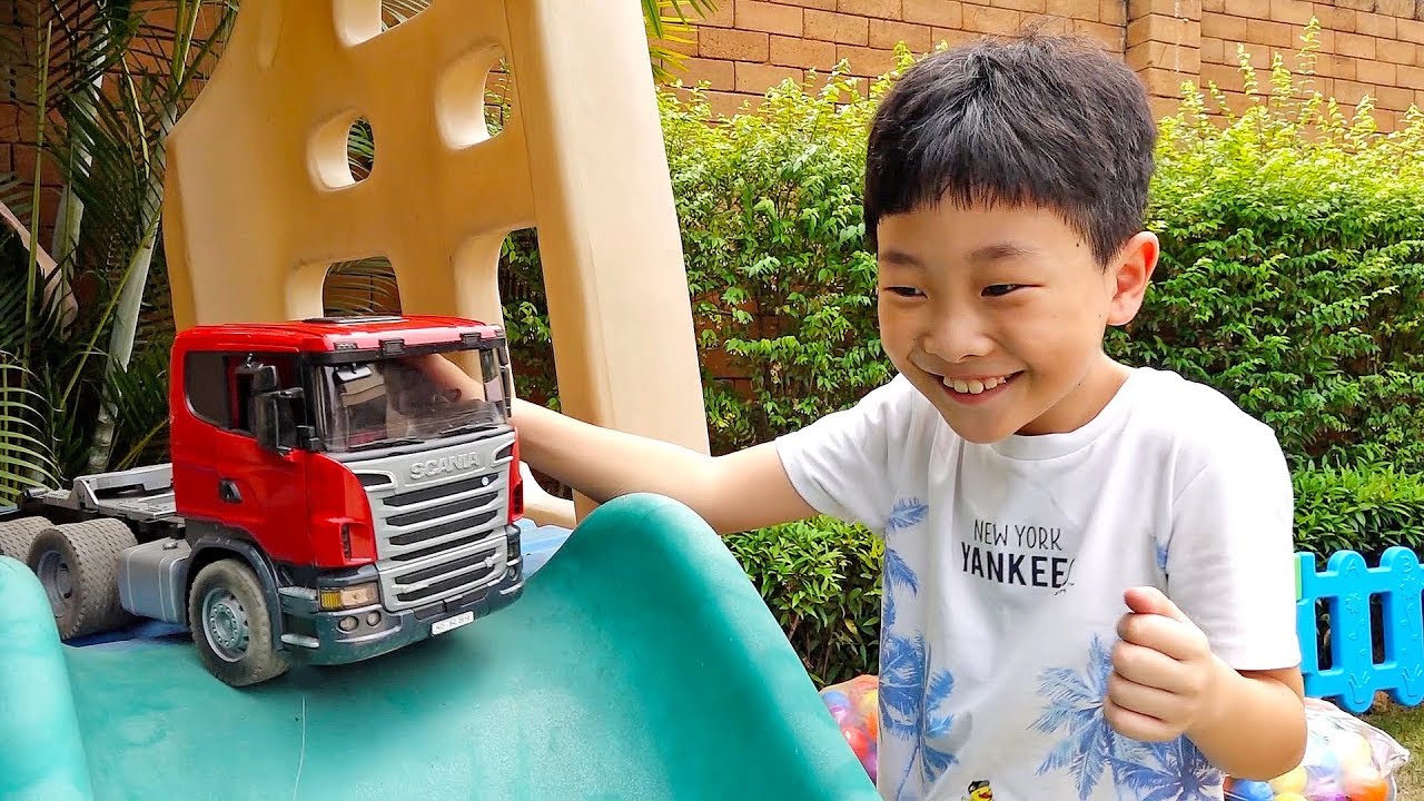 Car Game Play with Truck Car Toys Assembly Super Bike