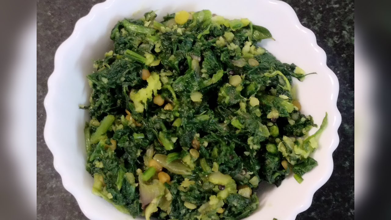 பாலக் கீரை பொரியல் | பசலைக்கீரை பொரியல் 🥬 | palak keerai poriyal