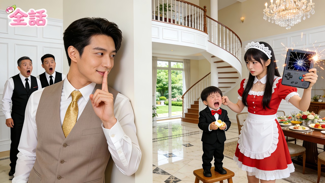 【日本語吹き替え版】初日から、貧しいメイドがCEOのわがまま息子のゲーム機を捨てて卵を食べさせる――全員がクビだと思ったその瞬間、まさかの逆転！彼女に惚れてしまう！#中国ドラマ #短編ドラマ #逆襲