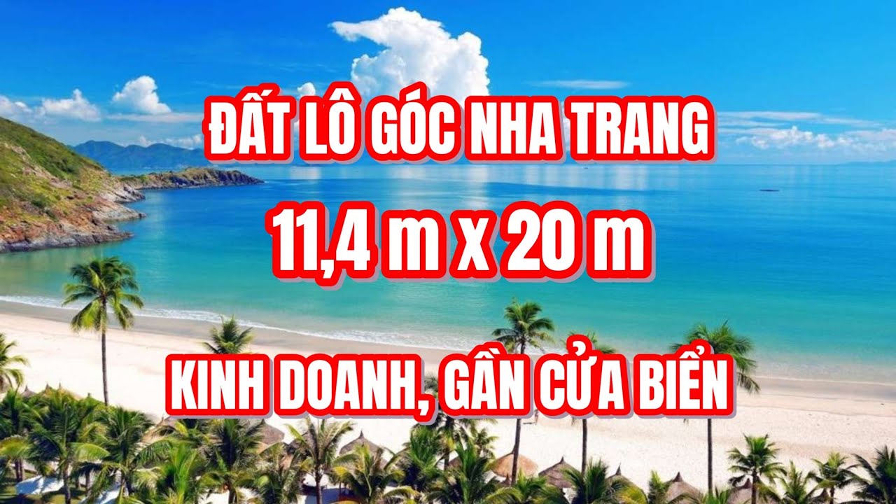 Giá 7ty45| Lô góc vị trí đẹp, 228m2 khu tái định cư Hòn Rớ Nha Trang. Gần cửa biển, sân rộng 24m