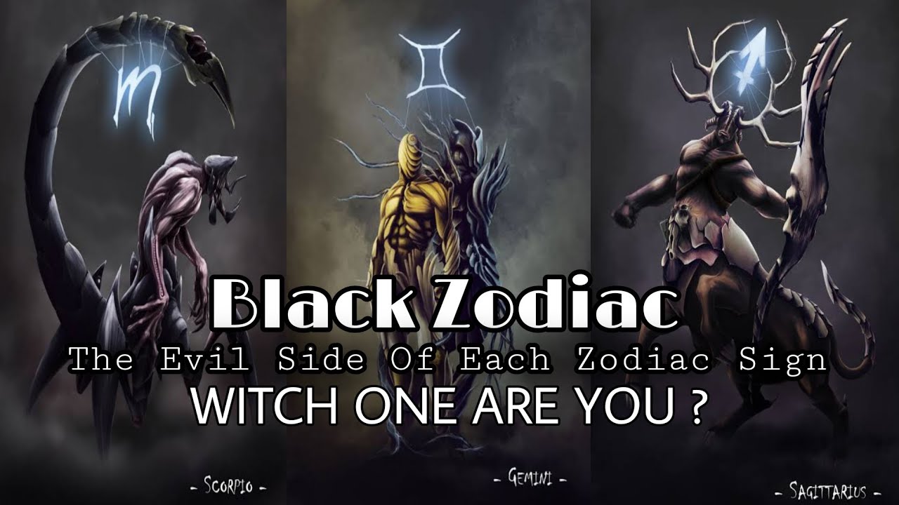 Black Zodiac Signs | Which One Are You ? | The Dark side of Zodiac signs | Hunter Horror Nights .