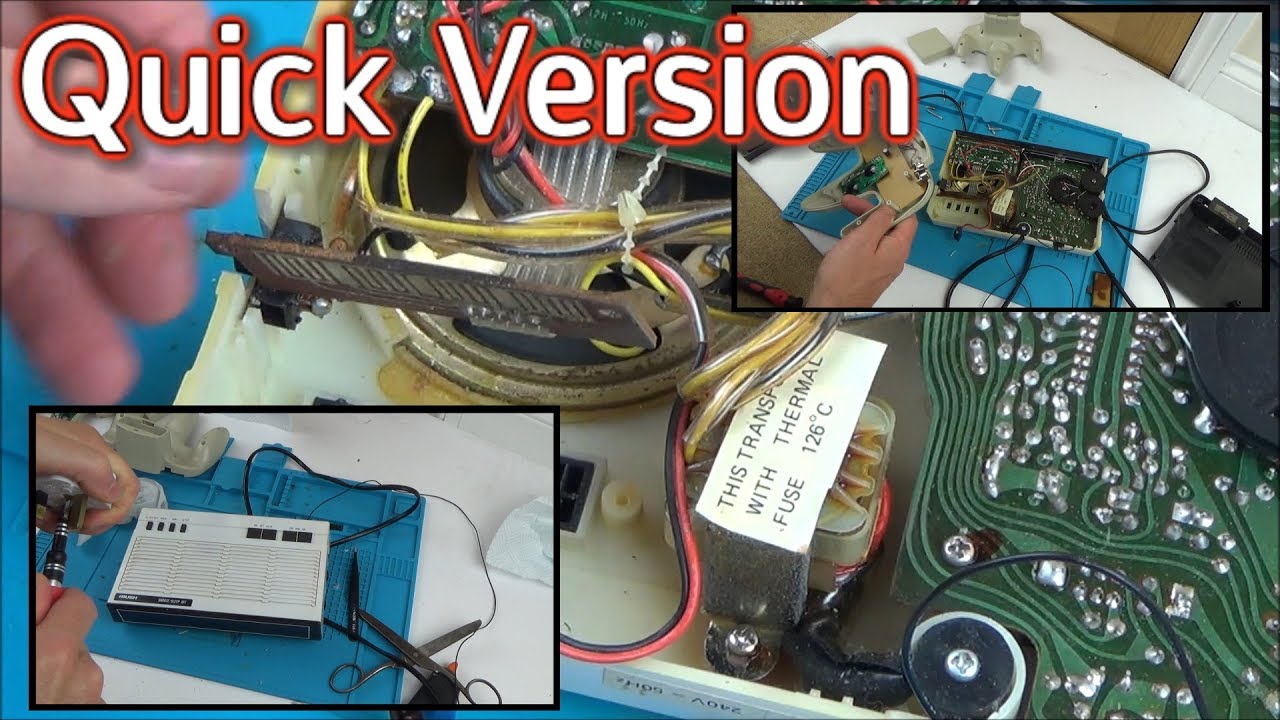 Trying to FIX: 1980s BUSH Alarm Clock Radio (QUICK VERSION)