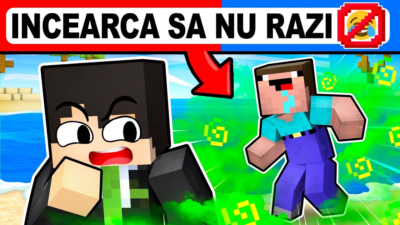 Incearca Sa Nu *RAZI* in Minecraft!