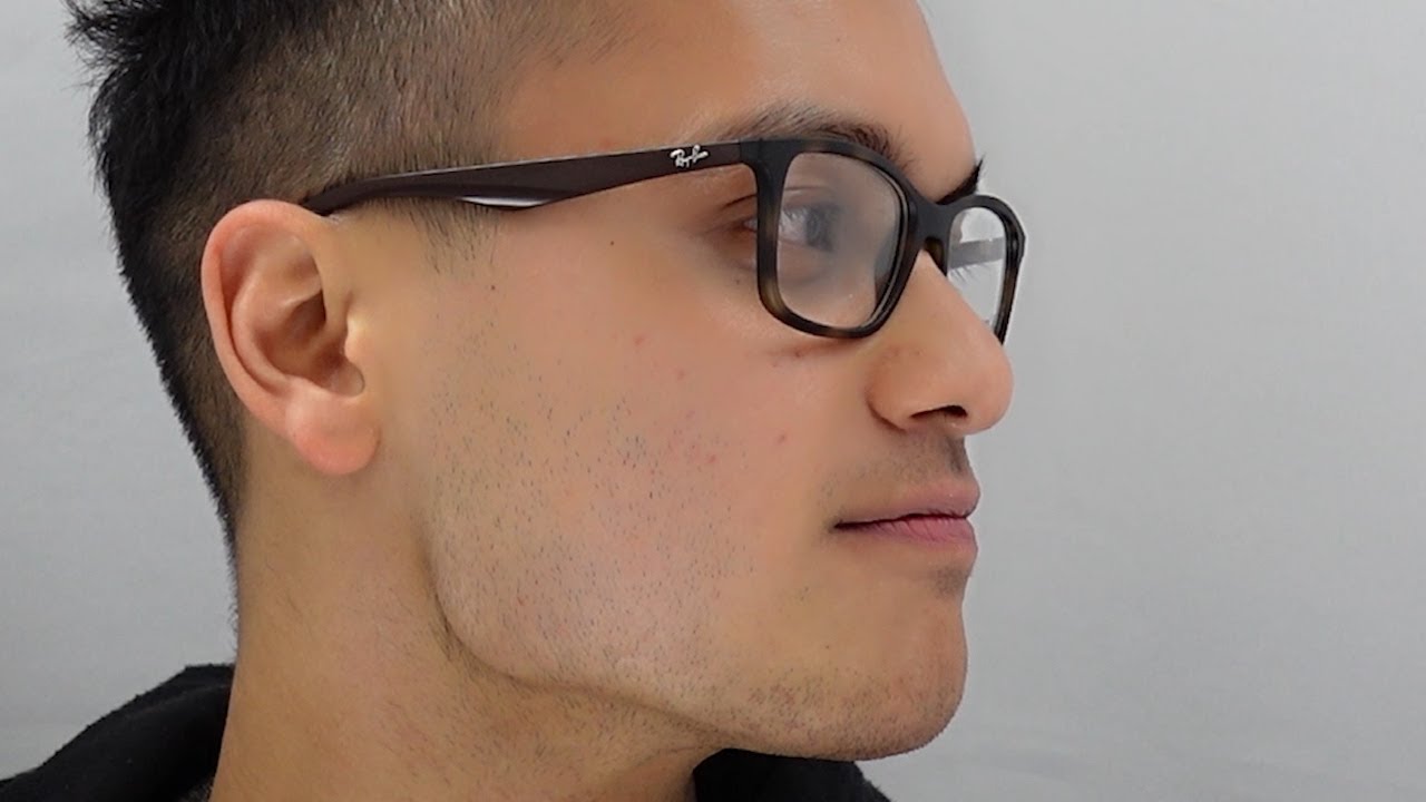 Male model wearing Ray-Ban RB7047 glasses Eyewear