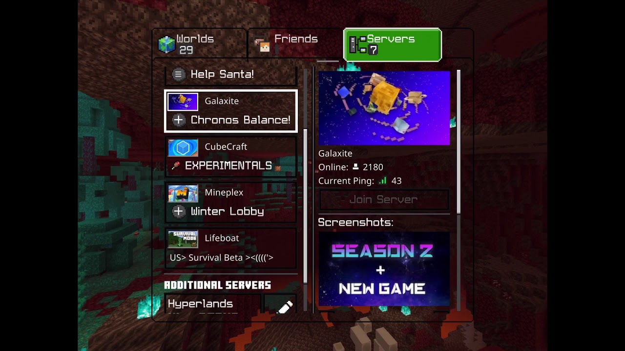How to join hyperlands server for bedrock