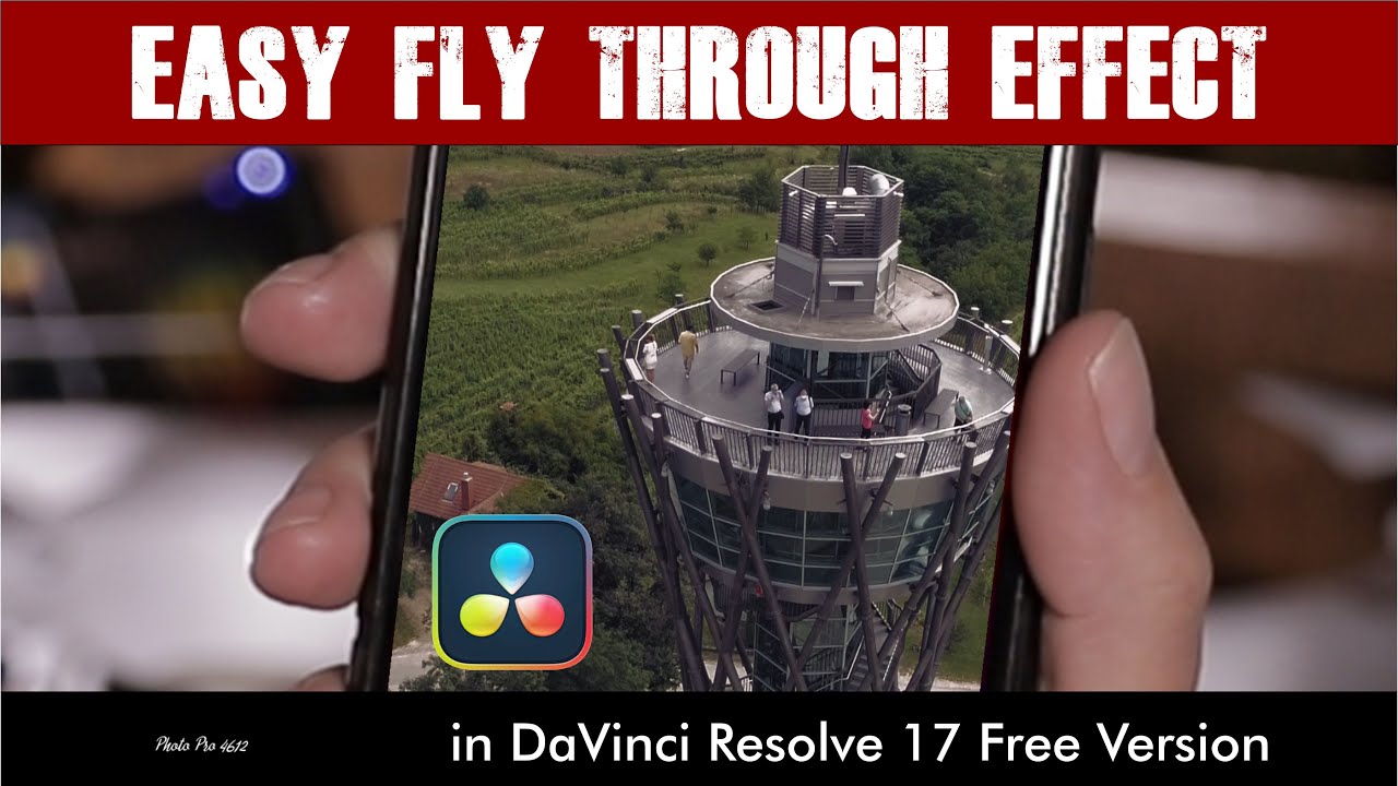 Easy Fly Through Object Transition Effect in DaVinci Resolve 17 Free Version