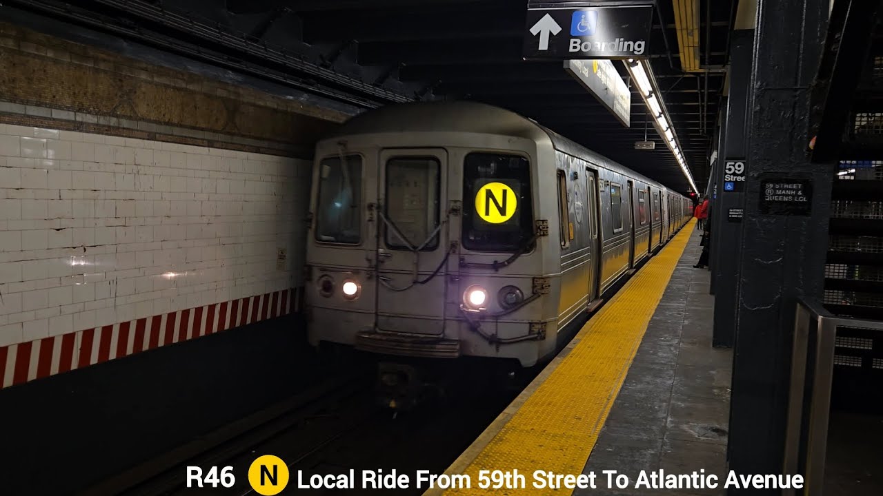 MTA NYCT Subway: Pullman Standard R46 (N) Local Train Ride From 59th Street To Atlantic Avenue