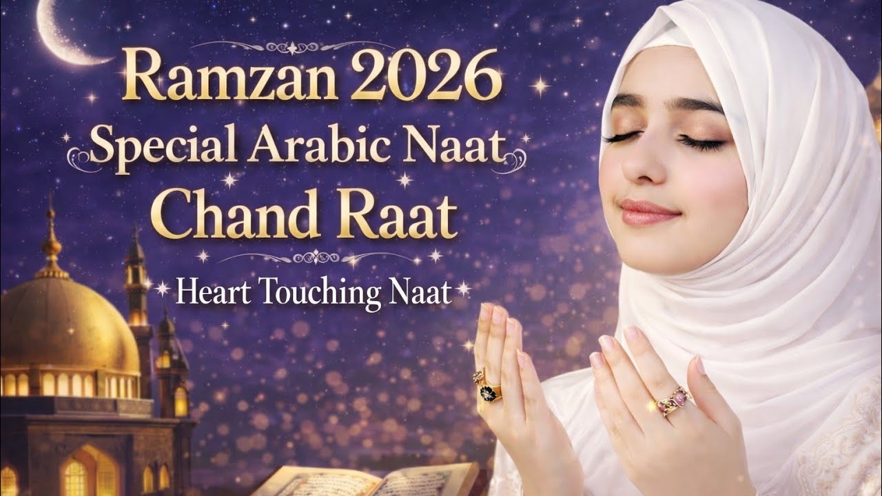 Ramzan 2026 Special Arabic Naat | Chand Raat Heart Touching Naat | نعت ہے زبانی