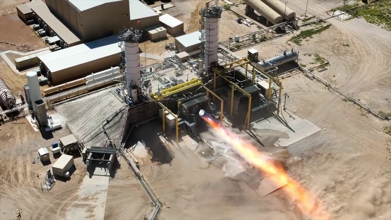 BlueOrigin #BE4 rocket engine for ULA #VulcanRocket - full firing sequence
