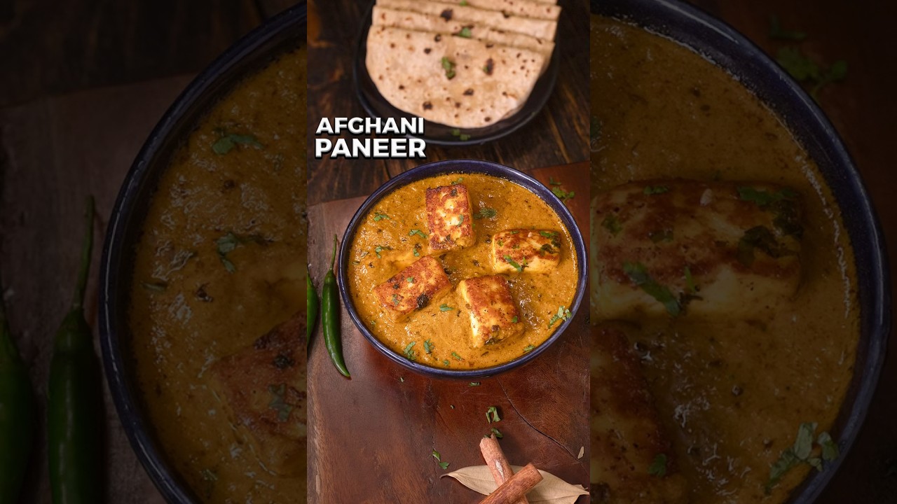 Afghani Paneer | Paneer Recipes | Paneer Curry | Side dish For Chapathi  #shorts #afghanipaneer