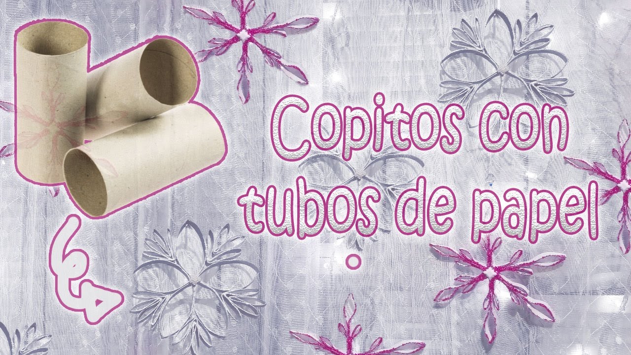 Convierte tubos de cartón en copos de nieve | Decoración navideña