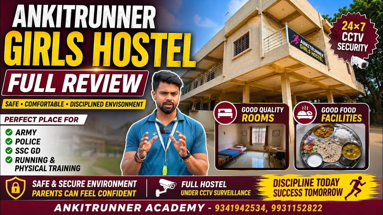 Ankitrunner Academy  Hostel Girls | Inside Tour & Facilities 🏃&zwj;♀️💪of Ankitrunner academy 