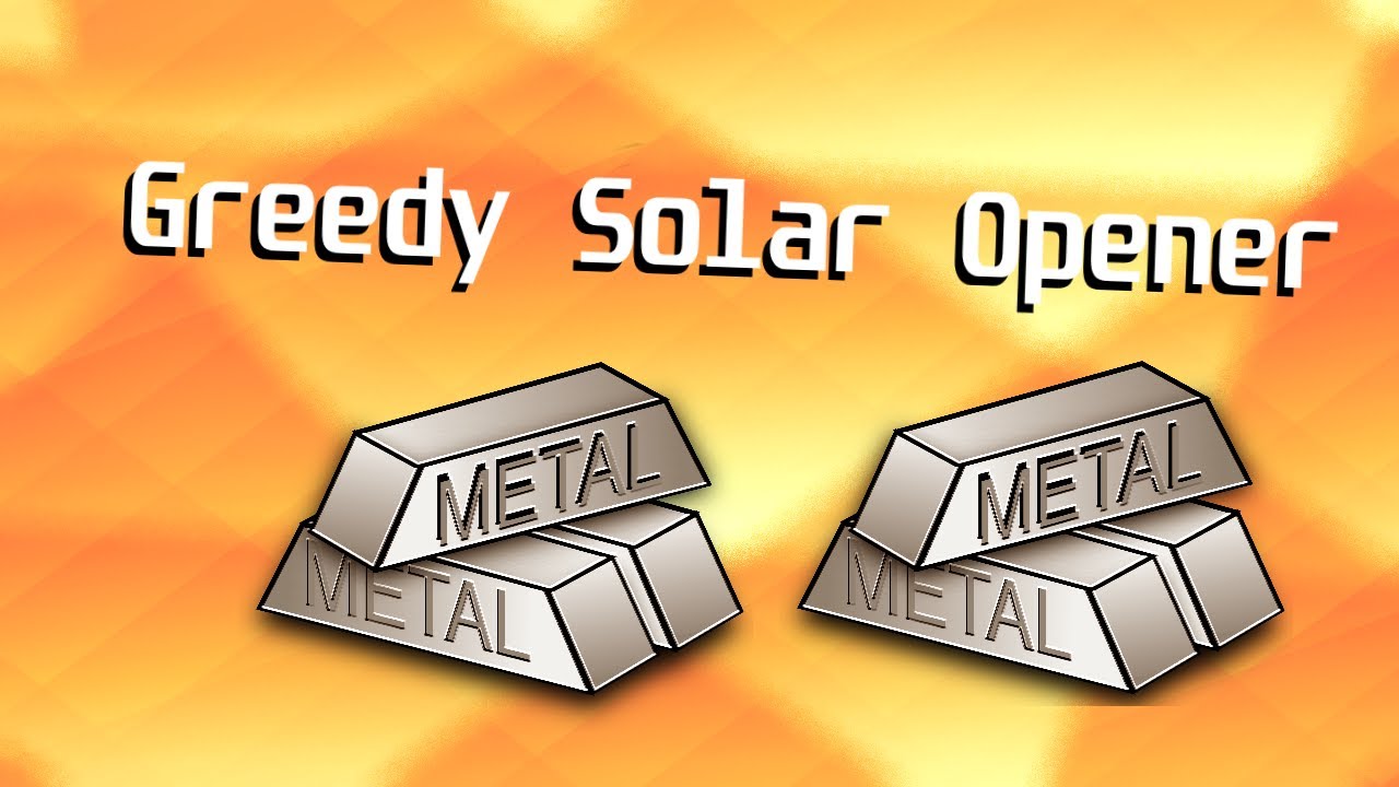 Greedy Solar Opening vs Passive Opponents in Beyond All Reason