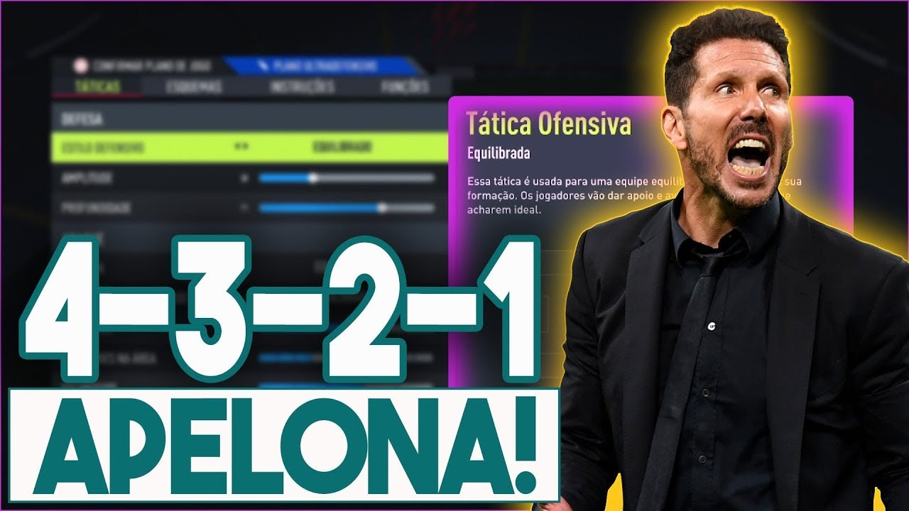TÁTICA 4-3-2-1 MUITO BUGADA PÓS ATUALIZAÇÃO | FIFA 22 ULTIMATE TEAM