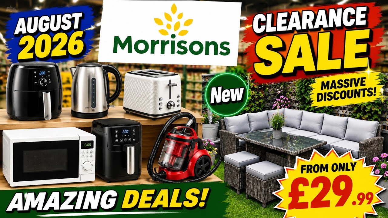 Morrisons Clearance Sale 2026 🔥 Best Deals on Electronics & Garden Furniture | UK Bargain Shopping.