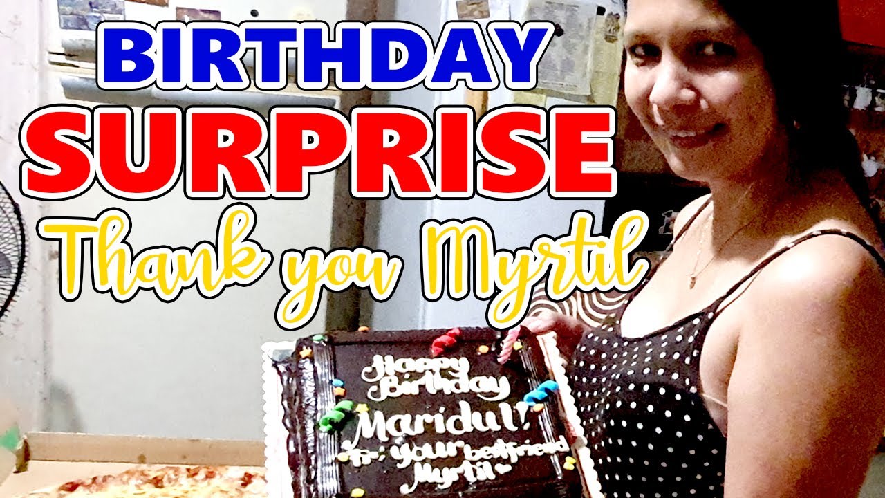 Birthday Surprise from her bestfriend in Sweden | Thank you Myrtil