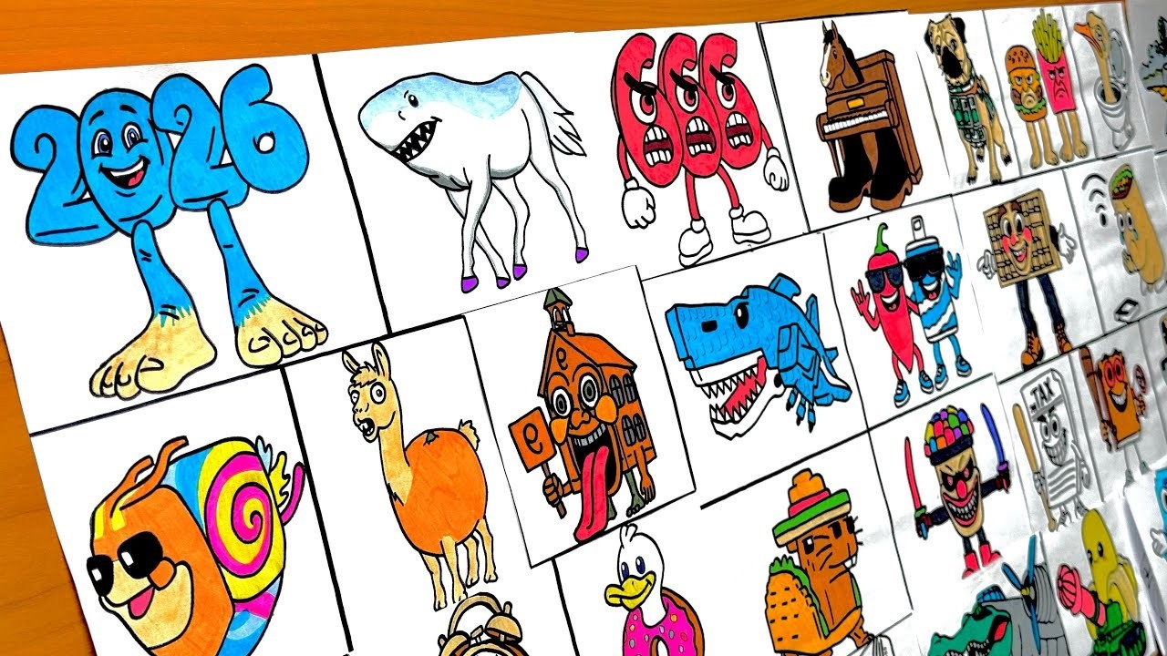 Drawing TOP Italian Brainrot Animals | Recording Loop