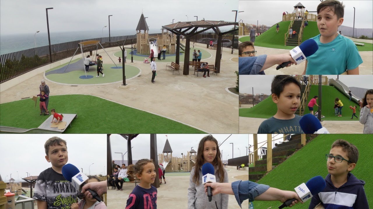 Los niños de Melilla ya disfrutan de un  nuevo parque en las alturas