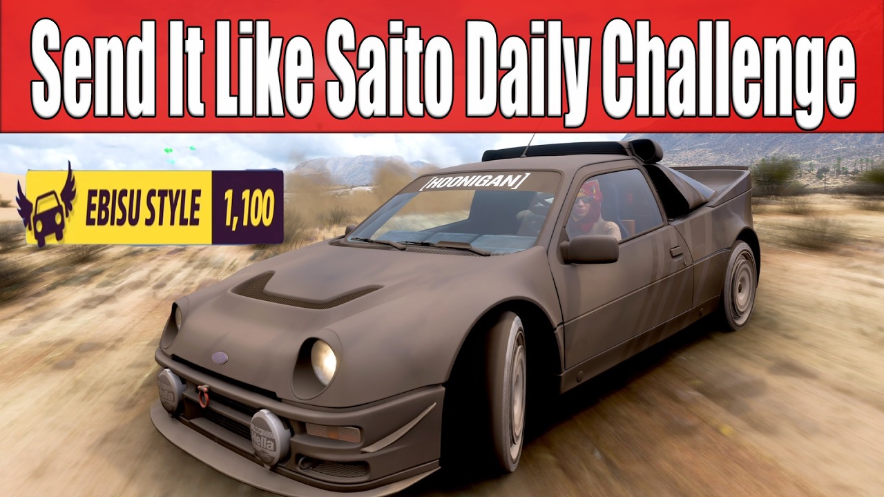 Forza Horizon 5 Send It Like Saito Daily Challenge Earn an Ebisu Style Skill