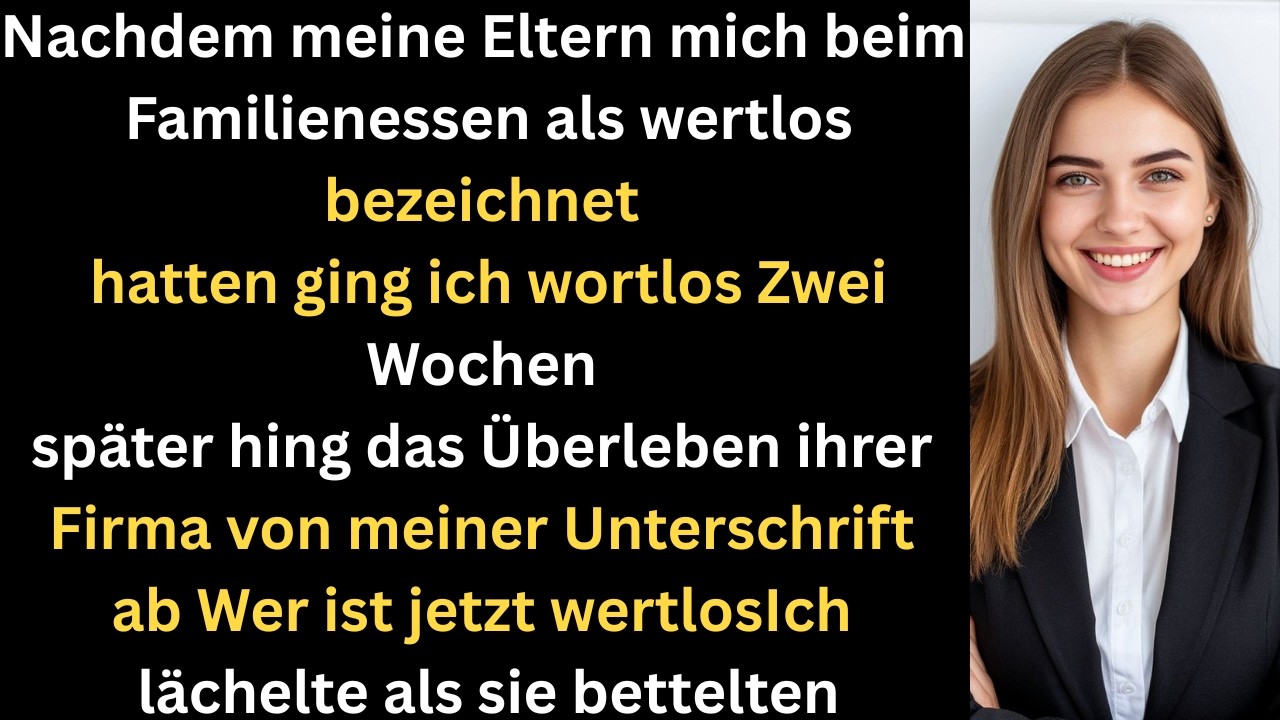 Sie nannten mich wertlos  bis der Millionenvertrag meinen Namen trug