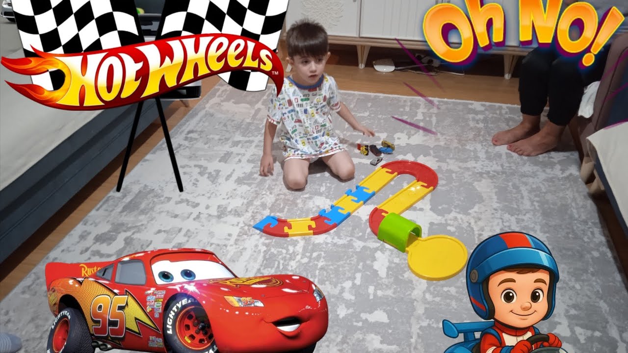 Oyuncak araba videolari! Hotwheelss cars şimşek McQueen polis arabası itfaiye ambulans ışıklı ##