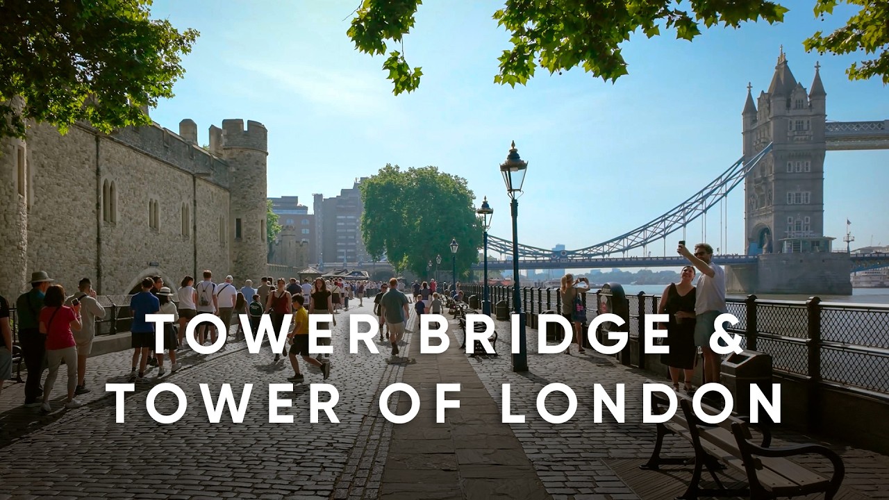 Historic London Walk 🇬🇧 Tower Bridge + Tower of London