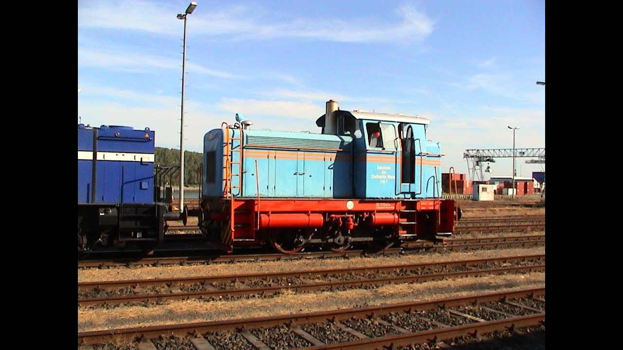 Eisenbahnbetrieb in Worms 2004