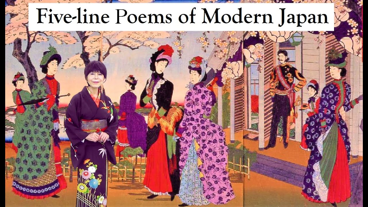 Five line Poems with 5-7-5-7-7 syllables in Modern Japan 短歌