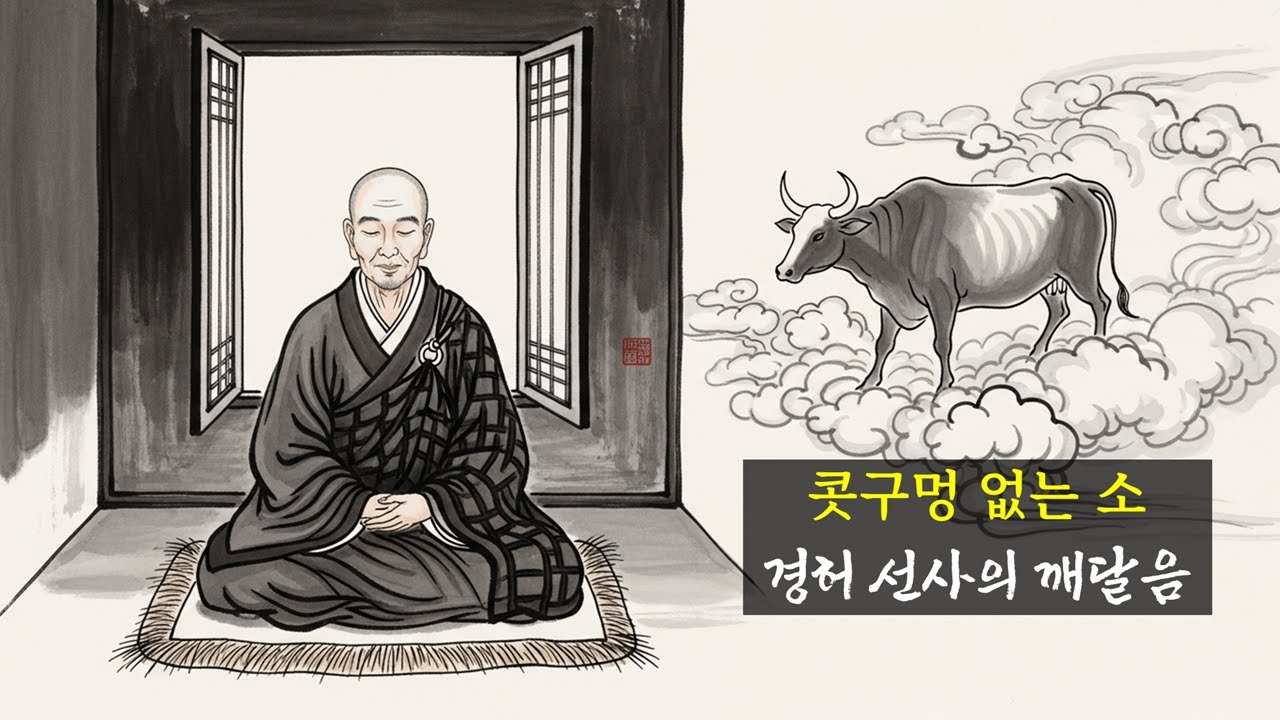 콧구멍 없는 소, 경허선사의 깨달음과 일대기 #경허스님 #콧구멍없는소 #한국불교 #깨달음 #확철대오