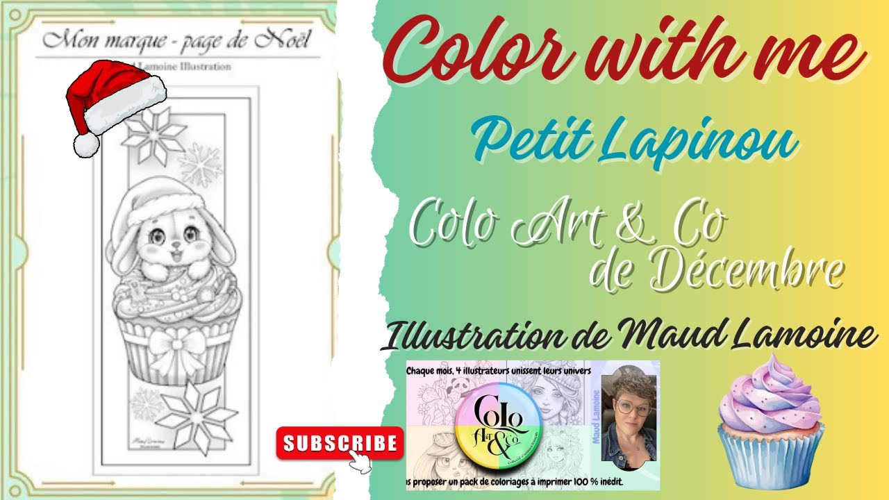 [COLO] -- Color with me -- Petit Lapinou -- @coloartandco -- @MaudLamoineIllustration