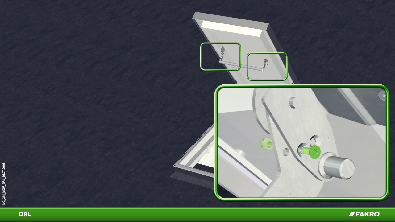 FAKRO roof windows - flat roof access door DRL