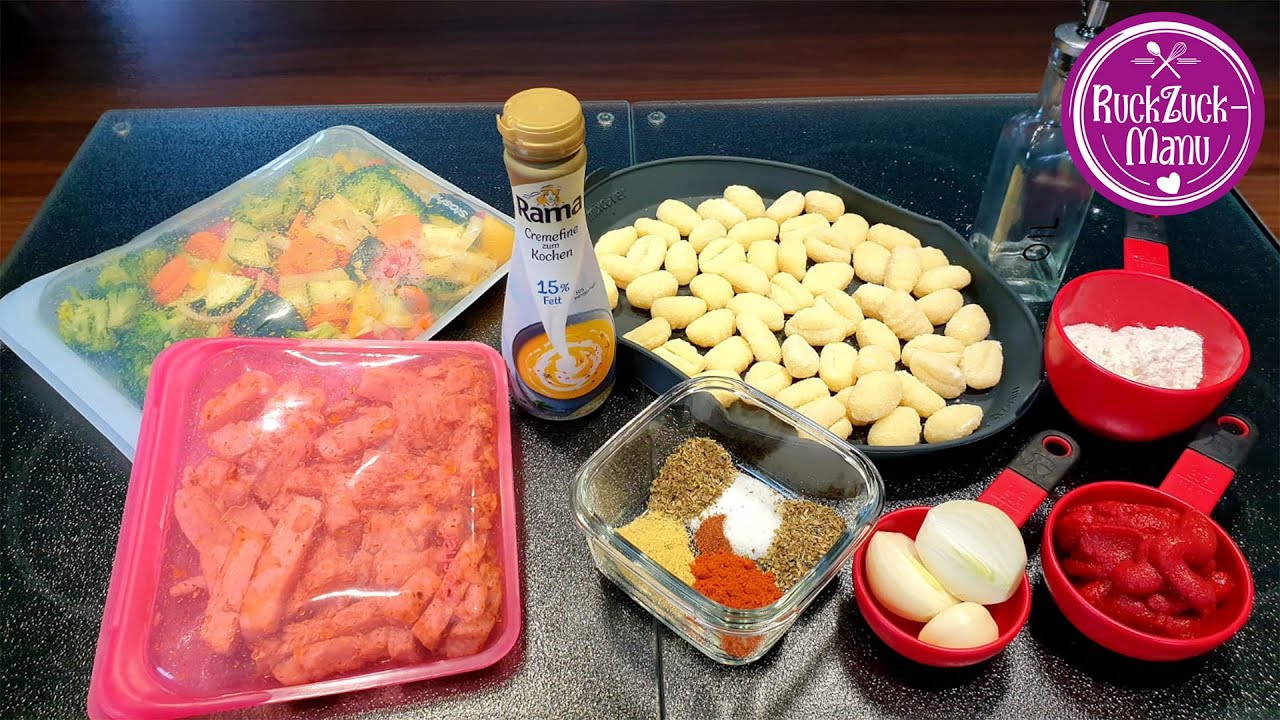 Hähnchen-Gemüse-Gnocchi-Töpfchen  Thermomix® TM5/TM6