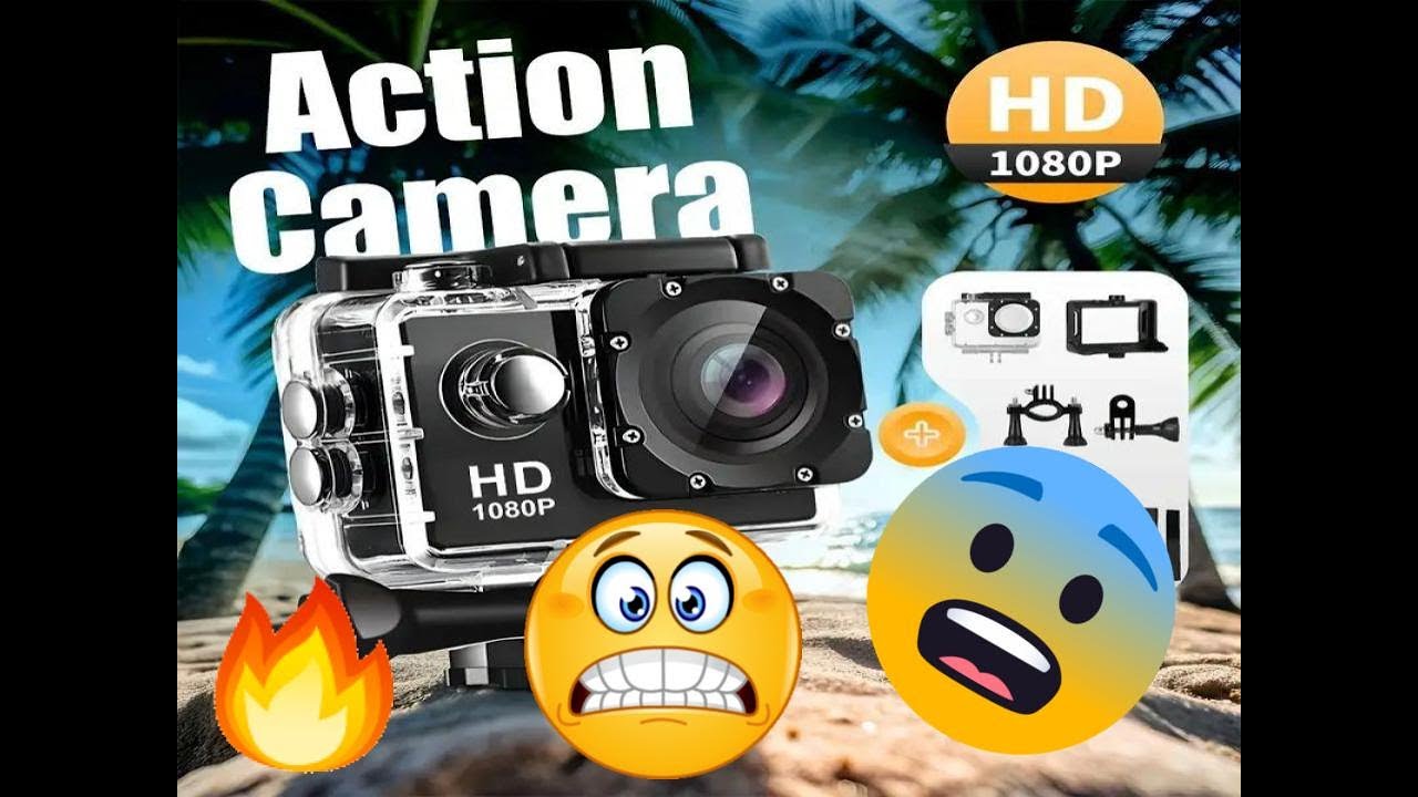 Kamera Akcji Ourlife HD 1080P z Wodoodpornymi akcesoriami, akumulatorem i Uchwytem na Rower masakra!