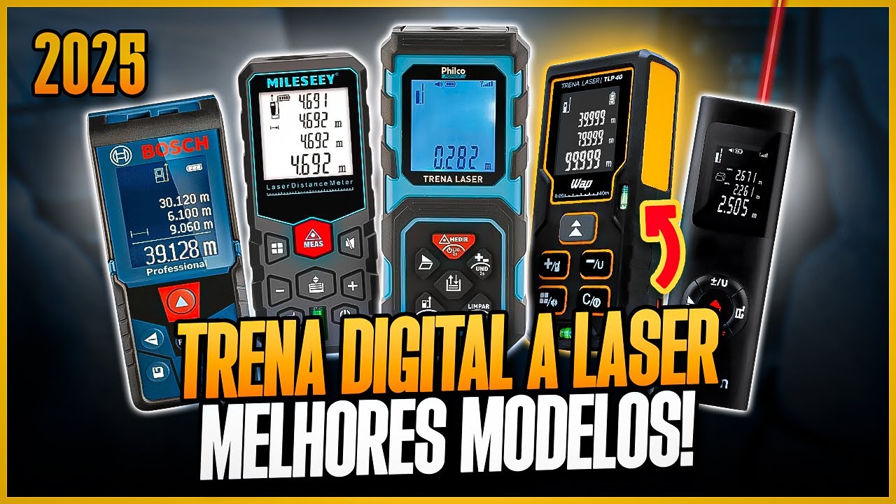 Qual TRENA DIGITAL Comprar em 2025? 5 Modelos MAIS VENDIDOS - Melhores Trenas Digitais a Laser
