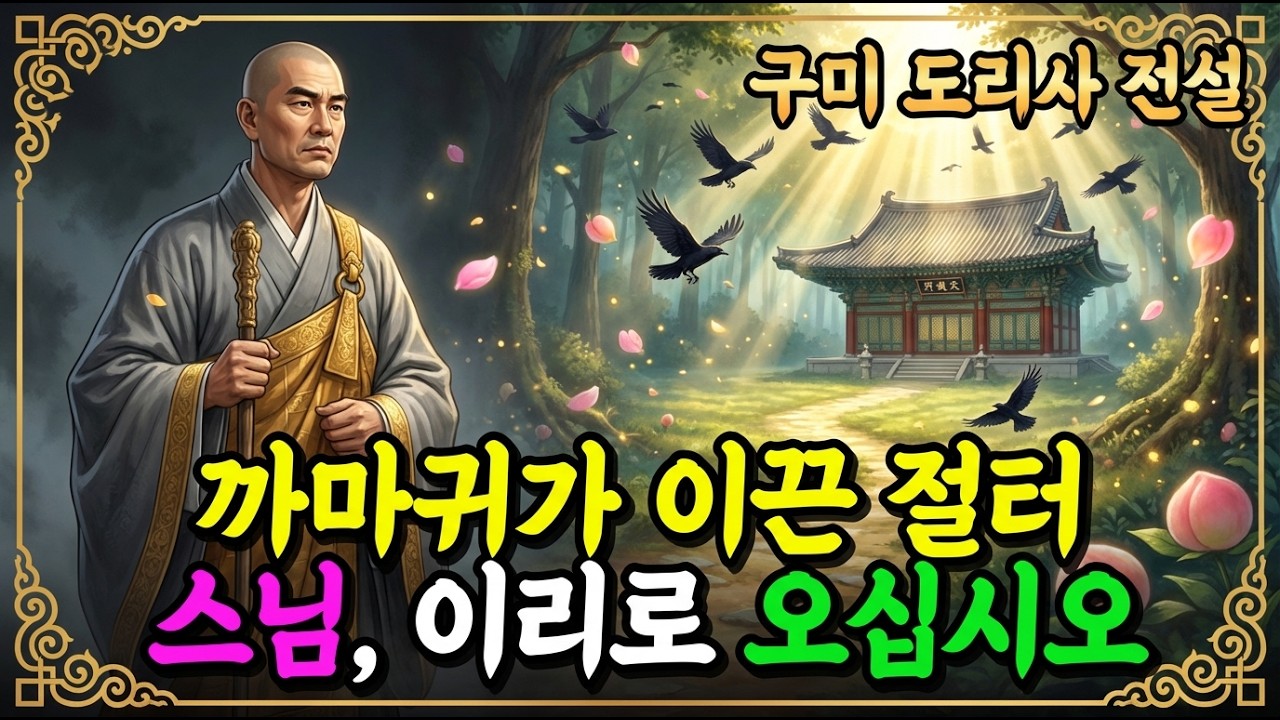 [불교이야기] 까마귀 떼가 스님을 이끈 곳, 그곳에서 신라 불교가 시작되었다ㅣ구미 도리사 전설ㅣ자면서 듣는 불교이야기ㅣ불교소설