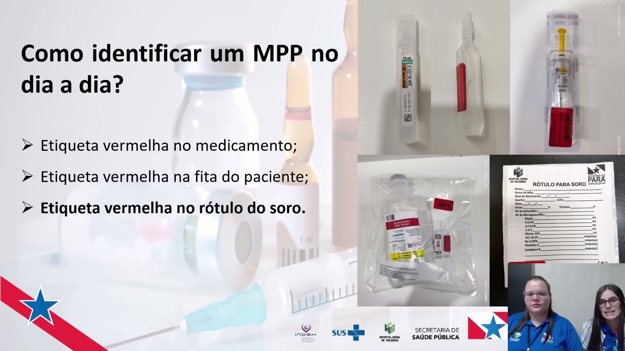 Melhorar a segurança no uso e administração de medicamentos - META 3