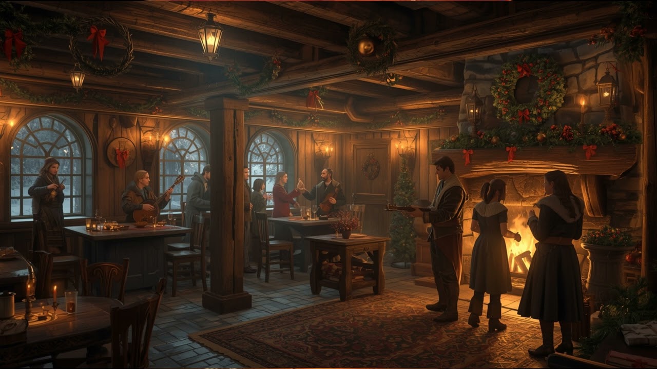 Festive Yule Tavern Music 1 Hour – Cheerful Holiday Jig for DnD & Winter TTRPG Sessions