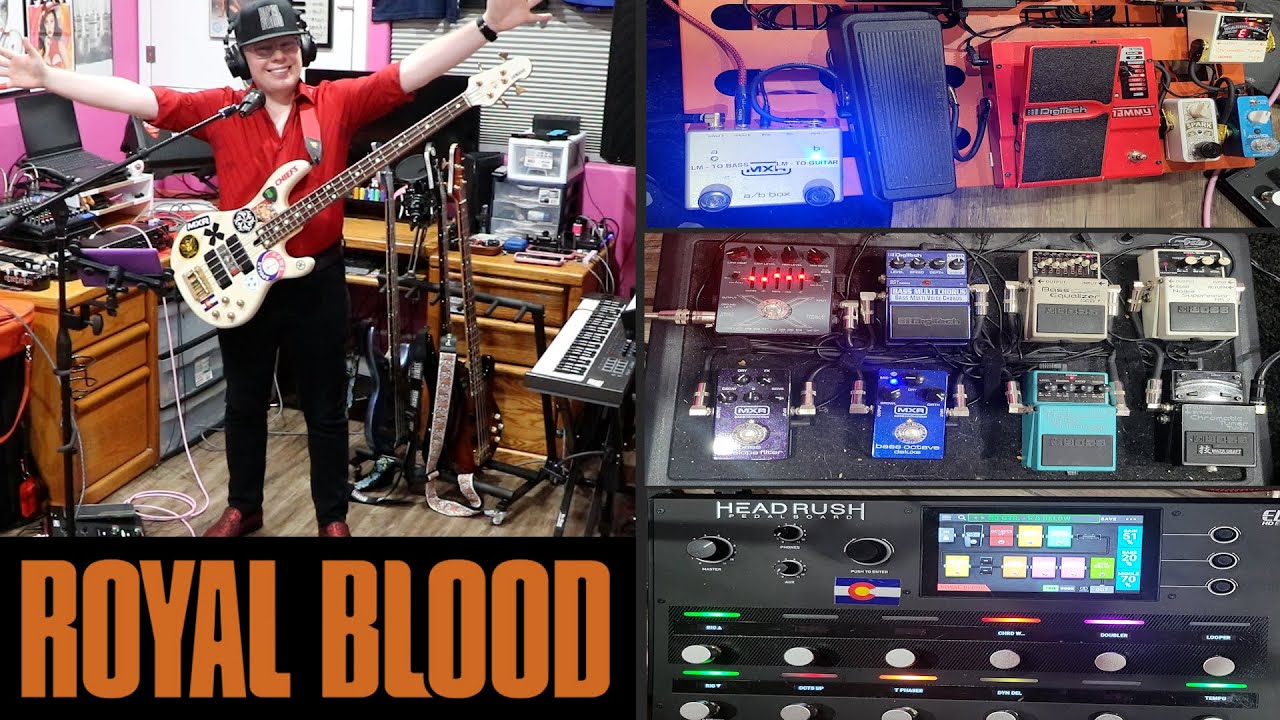 My CRAZY Royal Blood tribute band rig! | #royalblood #livemusic #rockmusic #tributeband #effects
