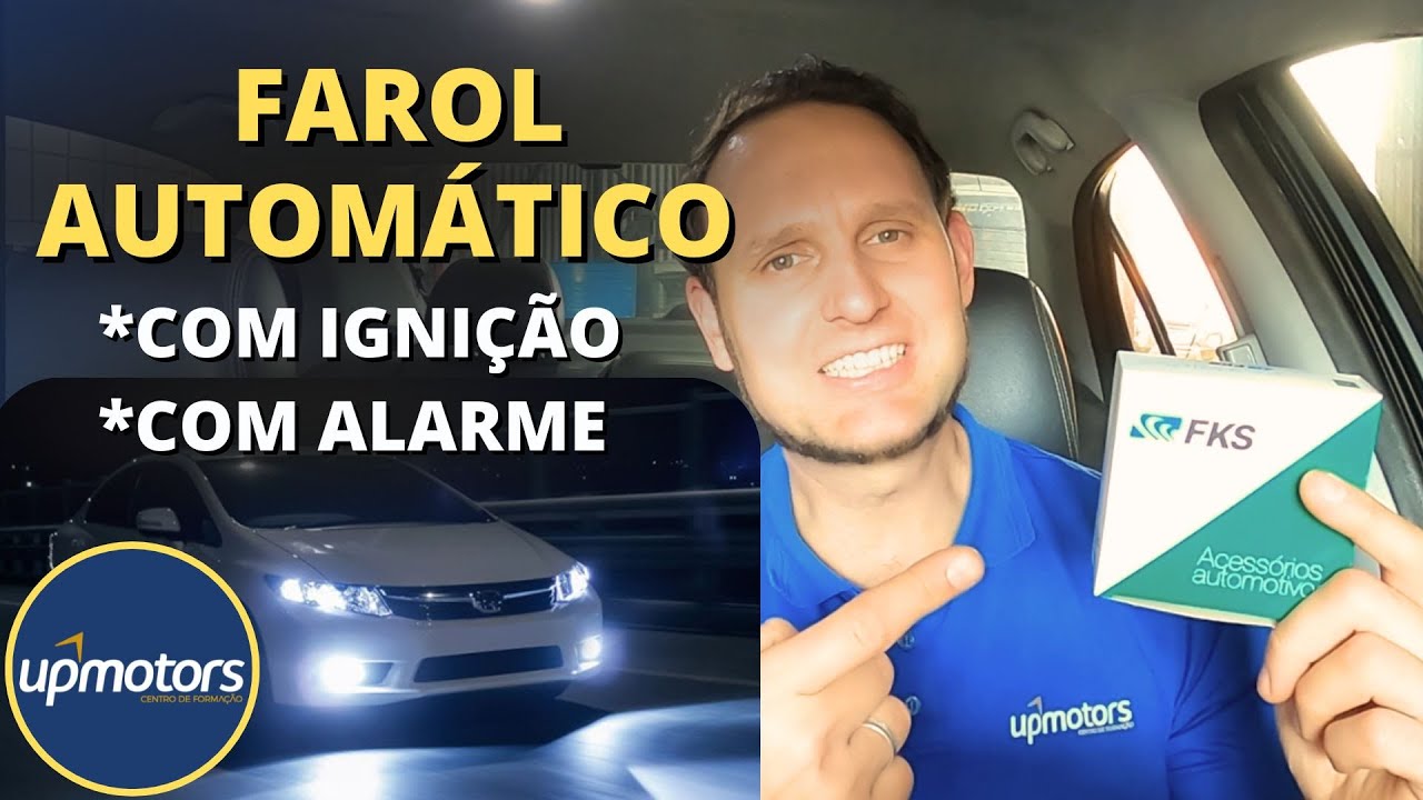 Acendimento AUTOM&Aacute;TICO de FAROL feito com FKS ATL800 F2 ; UPMOTORS