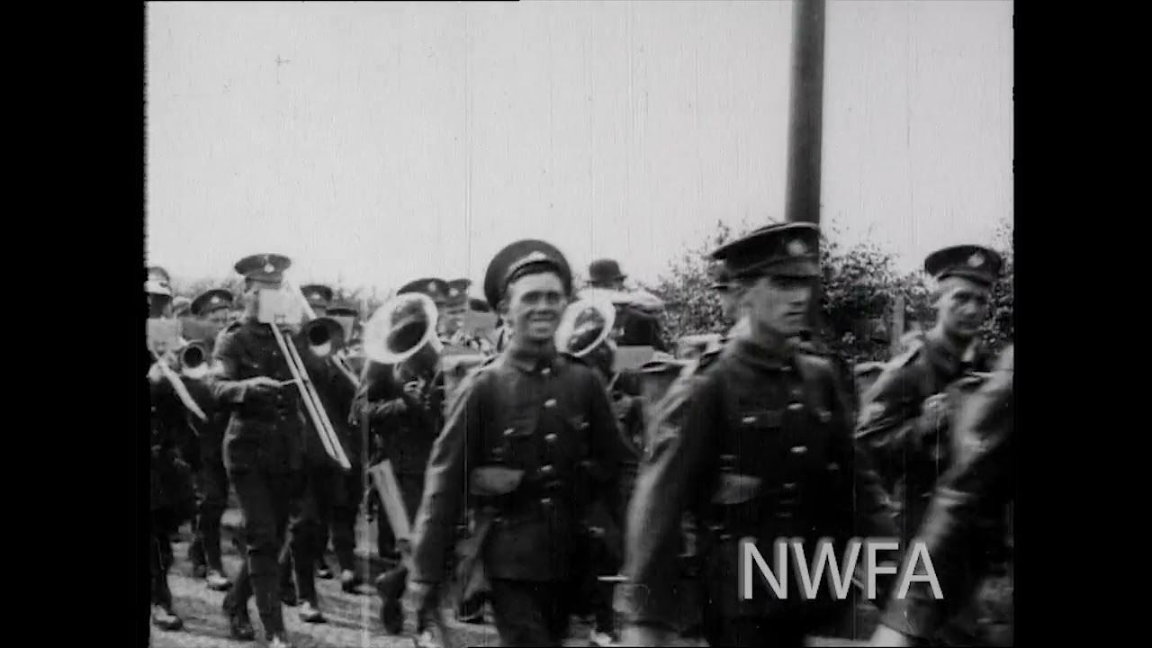 The Accrington Pals leaving Salisbury Plain for active service